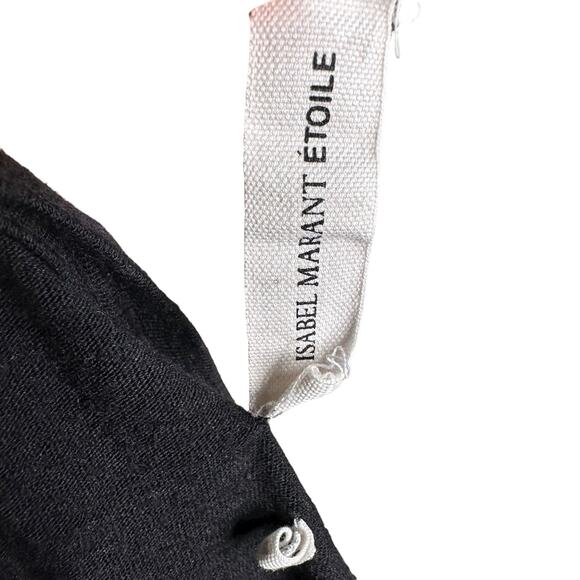 ISABEL MARANT ETOILE Black Bodycon Jersey Knit Midi Dress Women's Size 40 US 8 - Picture 9 of 10